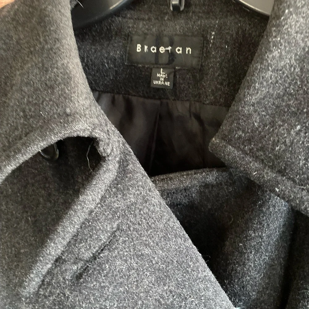 Braetan Wool Pea Coat - Picture 2 of 5